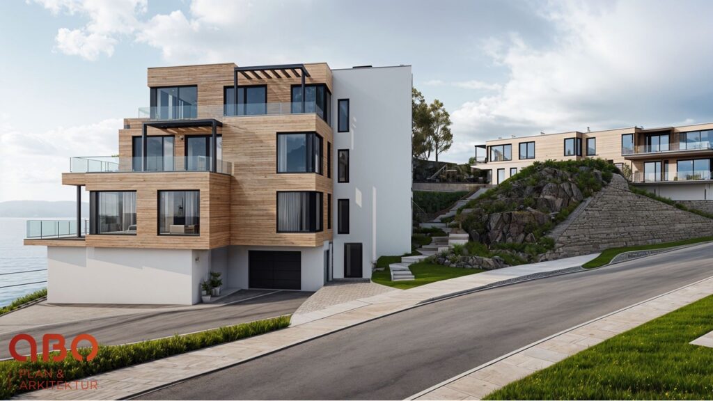 Bjørndalsbråtet i Bergen. Vei foran fasade