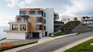 Bjørndalsbråtet i Bergen. Vei foran fasade